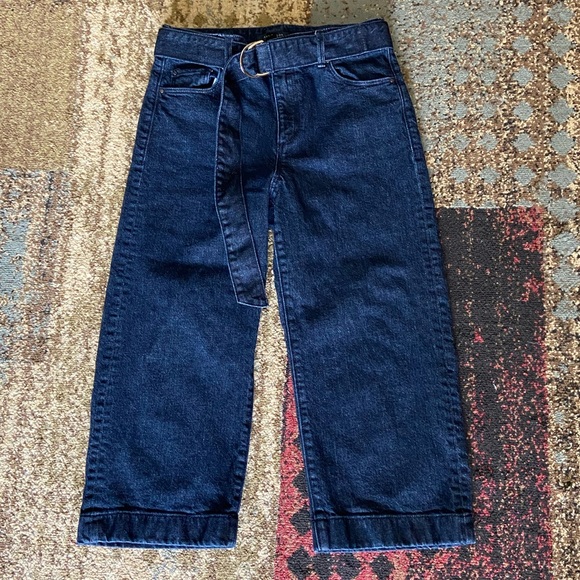 Ann Taylor Cropped Wide Leg Jeans - Picture 2 of 5